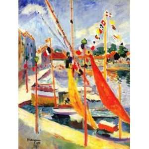  12X16 inch Henri Manguin Abstract Canvas Art Repro Port on 