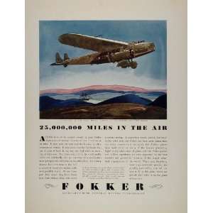   32 Passenger Airplane Plane   Original Print Ad