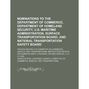   Security, U.S. Maritime Administration, Surface Transportation Board