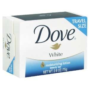  Dove Beauty Bar, White, Travel Size, 2.6 oz. Beauty