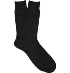 Pantherella Ribbed Cotton Blend Socks