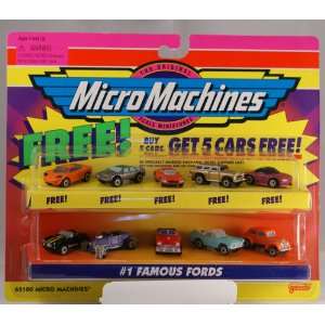  1997 Micro Machines Bonus Pack #1 Famous Fords 65100 Toys 