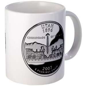   Utah Ut State Quarter Proof Mint Image 11oz Ceramic Coffee Mug Home