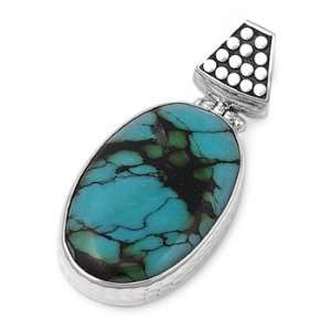  Sterling Silver Turquoise Pendant Jewelry