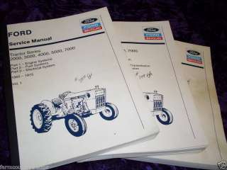 Ford 2000/3000/4000/5000/7000 Tractors Service Manual  