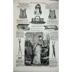  1880 Womens Fashion Hat Costume Bathing Morning Cap: Home 