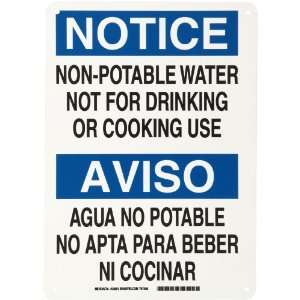  Bilingual Sign, English and Spanish, Header Notice/Aviso, Legend 