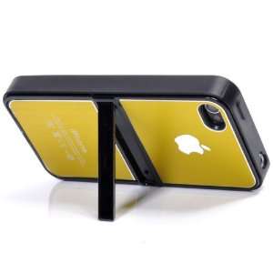   Hard Kickstand Case for iPhone 4 /iPhone 4S (Golden) 