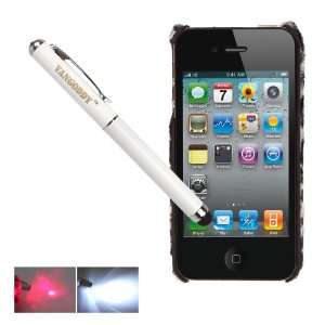   iPhone 4 & 4S + 3 in 1 Capacitive Tipped Stylus (LED Flashlight and