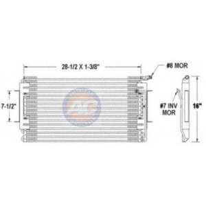  68 CADILLAC DEVILLE A/C CONDENSER, 8cyl.; 7.7L; 472c.i 