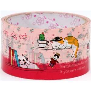  cute big pink cats Deco Tape in France: Toys & Games