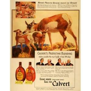   Len Liquor Alcohol Baby Antelope   Original Print Ad