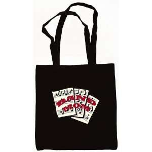  Band Mom 100% Cotton Canvas Tote Bag Black Everything 
