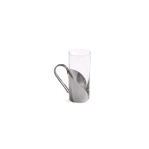   Oz Glass And Stainless Steel Tall Mug   DMU002MSS22