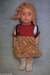 Rubber doll, girl, Hummel Goebel, Made in Germany  