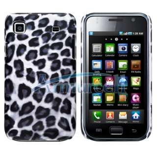 Leopard Handy Tasche Hülle Case Cover +3 Folie für Samsung Galaxy 