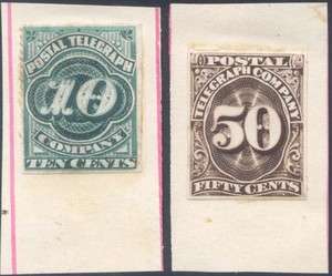 15T1P2, 15T3P2, SMALL DIE PROOFS TELEGRAPH STAMPS XF  