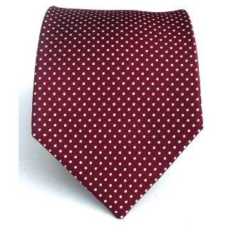  100% Silk Woven Navy Pindot Tie Clothing