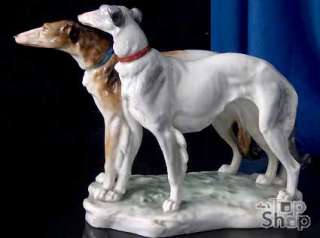 JAGDHUNDE Volkstedt KARL ENS Porzellan Figur Skulptur Hund 