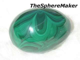   RARE CHATOYANT MALACHITE EGG GREEN COPPER MINERAL GEMSTONE ball/sphere