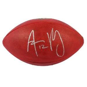  Signed Aaron Rodgers Football   NFL Game Ball   SM Holo 
