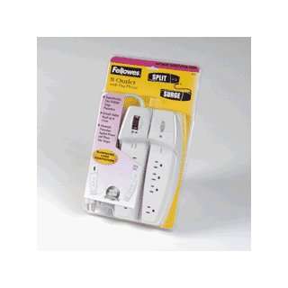   Outlet Split Surge Protector with Phone/Fax Protection