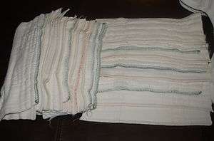 100% COTTON insert or doubler TRI CUT PREFOLDS Cloth Diapers  