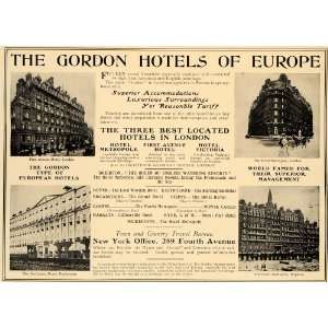  1907 Ad Gordon Hotels Europe Hotel Metropole Victoria 