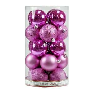  2.4 Orchid 4 Finish Ornament Assorted 2 Box of 4