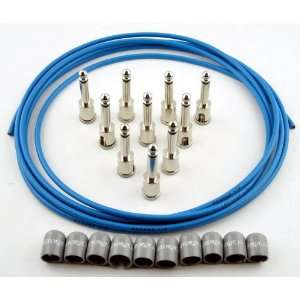  George Ls Blue Cable Kit Grey Caps Musical Instruments