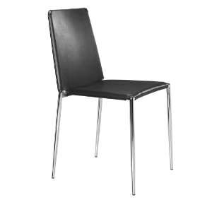  Alex Stacking Dining Chair in Black: Home & Kitchen