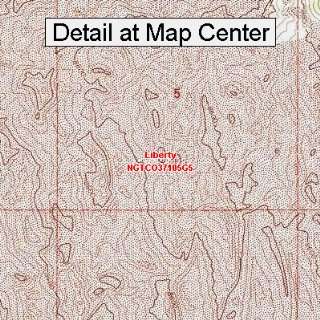 USGS Topographic Quadrangle Map   Liberty, Colorado (Folded/Waterproof 