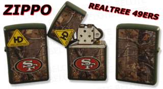 Zippo NFL San Francisco 49ers REALTREE Lighter 28113  