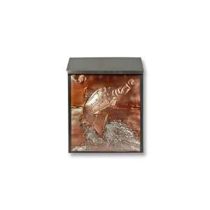   : Locking Copper Wall Mount Mailbox   Brook Trout: Home Improvement