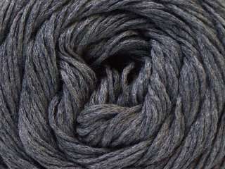   Skeins ICE ORGANIC COTTON (100% Organic Cotton) Yarn Dark Grey Melange