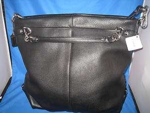 Coach Bag   F16618 Brooke Large Shoulder Bag – Leather – Black 