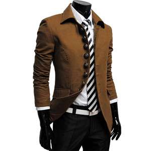 Mens casual Stunning design slim fit Jacket Blazer Coat  