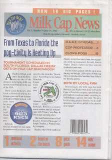 Milk Cap News POGs TAZZOs FLIPPOs All 7 Issues Complete Hawaii POG 