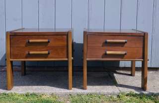   Lane 2 drawer nightstand end side table vintage furniture  