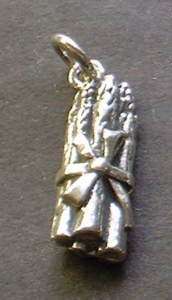 Sterling silver ASPARAGUS food 3 D charm for cook chef  