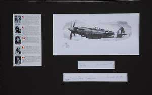 Spitfire Matted Original Pencil Drawing Aviation Art  