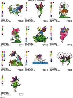 FANCIFUL FAIRIES V 1(4x4) LD MACHINE EMBROIDERY DESIGNS  