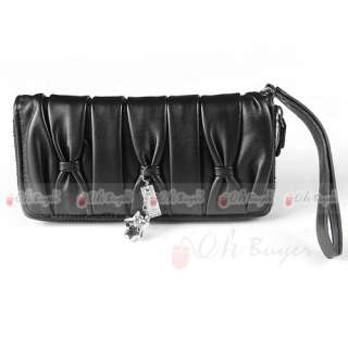 new zip around 5 colors women clutch wallet purse bag  