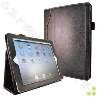 caseen Genuine Leather Stand Case Cover for Apple The New iPad 3 3rd 