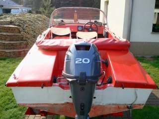 Sportboot Hellwig 465x175cm Motorboot Außenborder Yamaha 20 PS 4T in 