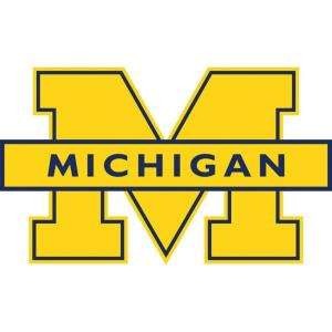   . Michigan Wolverines Logo Wall Applique FH61 61204 at The Home Depot