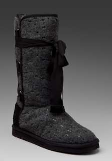 JUICY COUTURE Marley Sequined Winter Boot in Black  