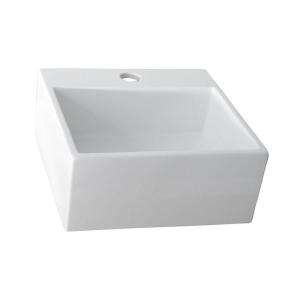 Barclay Products Mini Nova 12 in. Above Counter Basin in White 4 381WH 