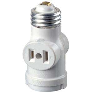 Leviton 2 Outlet White Socket with Pull Chain R52 01406 00W at The 