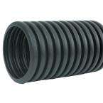 in. x 10 ft. Corrugated HDPE Drain Pipe Solid with Bell End